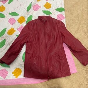 VINTAGE DANIER RED LEATHER JACKET